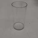 Flower Vase Acrylic Cylinder,7.86" Tall Clear Vase for Centerpieces,Wedding Decorative,Home Dcor, Non Breakable Plastic, 3.94" x 7.86" Tall Round - Clear