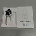 Fingerprint Lock - 2.1 Inch Long Shackle Locker Lock Smart Biometric Padlock Keyless Fingerprint Lock, Digital Biometric Waterproof Smart Padlock for Gym Locker Case Hasp Cabinet (Silver)