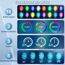 Pool Lights, Upgraded Rechargeable Submersible LED Lights with Remote Waterproof 16 Colors Hot Tub Underwater Light for Inground Pool, Pond, Aquarium, Bath, Party, Vase