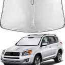 EcoNour Windshield Sunshade Compatible for Toyota RAV4 2006-2010 2011 2012, Sun Visor for Front Windshield & Window Sun Shade Cover, UV Heat Blocker & Protector, Car Accessories
