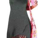 pinziko Women's Summer Swimsuit Beach Dress Bathing Suit Cover Up Vacation Fringe Dresses (Medium, Gray)