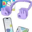 Valentines Day Gifts for Teen Girls Women Kids: Funny Gifts OK Sign-Shaped Cell Phone Stand Phone Holder for Desk Teenage Adults Her Wife Mom Daughter Easter Basket Gifts Unique Trendy Stuff Ideas (1, Purple)