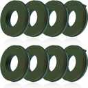 ZOFORTY 8PCS Floral Foam Rings 6 Inch Round Floral Wet Foam Ring Flower Arrangement Kit for Florist Wedding Foam Decoration, Green
