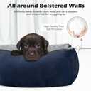 INVENHO Small Dog Bed Rectangle Washable Orthopedic Soft Calming Sleeping Durable Pet Cuddler with Anti-Slip Bottom