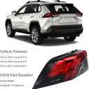 Left Outer LED Tail Light Assembly Compatible With Toyota RAV4 2019-2024 Rear Brake Stop Lamp Replaces Fit For TO2804148 81560-0R090 Driver Side