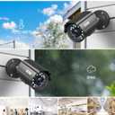 ZOSI 1080P HD TVI Security Camera for Home Office Surveillance CCTV System, 2MP Outdoor Indoor Weatherproof Bullet BNC Camera with Metal Housing, Night Vision, for 1080P/5MP/4K HD-TVI Analog DVR