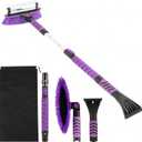 42" Extendable Snow Brush, 3-in-1 Car Snow Brush with Squeegee & Ice Scraper & Detachable Design for Windshield Snow Removal for Car Truck SUV