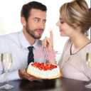 3 x Gyufise 1Pc Little Sweetheart Cake Topper Pink Glitter Happy Valentine's Day Cake Topper Decoration for Valentine Theme Birthday Bridal Shower Baby Shower Wedding Decoration Supplies