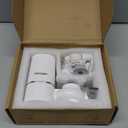 Vortopt Faucet Water Filter for Sink, Rapid Flow - 400 Gallons Faucet Mount Water Filtration System for Tap Water, NSF Certified Reduces Chlorine & Bad Taste with 1 Replacement (White-T1-1Filter)