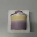 Butter Crock with Lid,French Butter Dish with Water,Butter Keeper for counter decor,Container Holder Kitchen Christmas Gifts Housewarming Home for Fresh Spreadable Butters (Purple Beige)