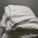 BEDELITE Fleece Queen Comforter Set -Super Soft & Warm Fluffy Bright White Bedding, Luxury Fuzzy Heavy Bed Set for Winter with 2 Pillow Cases