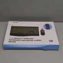 Wireless Keyboard and Mouse Combo, 9 Backlit Effects, Rechargeable 4000mAh Backlit Keyboard with Wrist Rest, 6 Button Mouse, 2.4G Full Size Quiet Keyboard Set for Computer, PC, Laptop, Mac, Windows (Black)