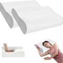 Cervical Pillow for Neck Pain Relief, Memory Foam Pillow, Ergonomic Adjustable Contour Bed Pillow for Side, Back & Stomach Sleepers (2, 22 * 13.7inch)