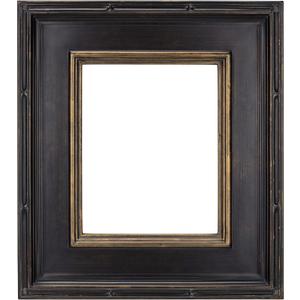 Creative Mark Museum Plein Aire Ornate Picture Frame - 8x10 - Antique Black W/Gold - Pack of 1, High-End Antique Style Frames - Open Back with No Glass or Backing