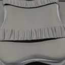 JINXIA Knee Pillow for Side Sleepers, Comfortable Memory Foam Leg Pillow for Side Sleeping, Pillow Sleeping Between Legs Aligns Spine, for Hip, Back & Sciatica Pain Relief, White and Gray