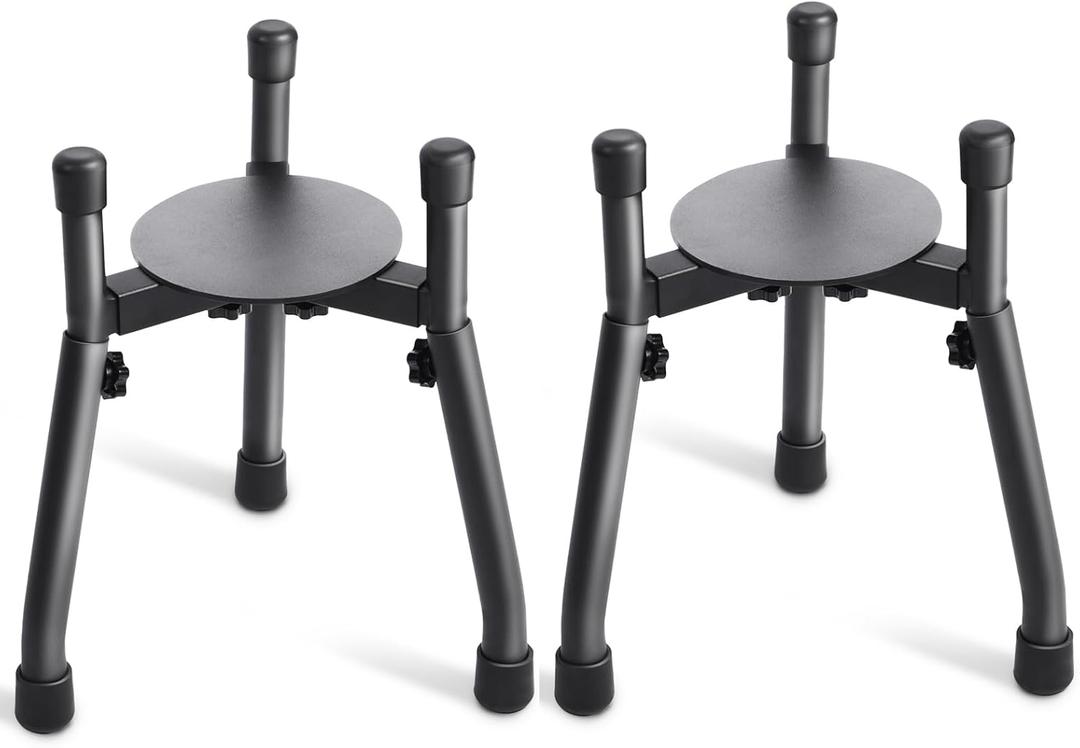 Elevated Dog Bowls [ 2 Pack ], Adjustable Metal Raised Raised Dog Bowl Stand for Medium & Large Dogs, Adjustable Wide 6.3"-10.2",3 Height Adjustment(Bowl Not Included)