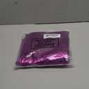 Metallic Top Sleeveless Crop Tank Top Pleated Skirt with Headband for Raves Halloween Cosplay (Large, Purple)