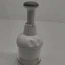 Vegetable Chopper, Food Chopper Manual Hand, Onion, Salad, Garlic, Nut & Veggie Cutter, Dishwasher Safe, White