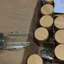 NETANY 36 Pcs Glass Spice Jars with Bamboo Lids, 4 oz Glass Jars with Minimalist Farmhouse Spice Labels Stickers, Collapsible Funnel, Seasoning Storage Bottles for Spice Rack, Cabinet, Drawer