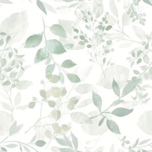 Safiyya Light Green Leaf Wallpaper Peel and Stick Wall Paper Modern Boho Contact Paper 78.7" x 17.3" Self Adhesive Removable Wallpaper for Bedroom Bathroom Vinyl Rolls