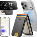 ESR Geo for MagSafe Wallet with Full Find My Functionality, 5-Card Holder, RFID Blocking, Adjustable Stand, Magnetic Wallet for iPhone 17e/17/16/15/14/13/12 Series, Not for 13/12 Mini, Black