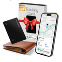 SPOTMINDERS Husband Valentines Day Gifts for Him Apple MFi Certified Wallet Tracker Works with Apple Find My Tracking Card for Wallet Card Rechargeable IP68 0.07in Slim iPhone Item Finder for Luggage