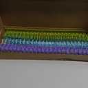 30Pcs Metal Double Loop Binding Wires Double Spiral Binding Ring Coil, 9/16" 23 Holes, 2:1 Pitch Cinch Binding Machine Wire for Teacher Student Document Notebook File Making (Iridescence)