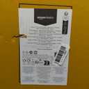 Amazon Basics Portable Foldable TV Tray Table with Storage Rack, Space-Saving Design, 15" x 19" x 26", Black, 4-Pack