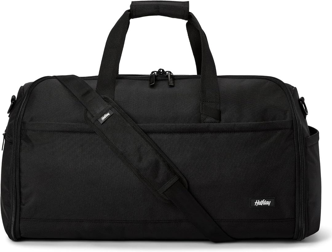 Halfday Convertible 2-in-1 Premium Garment Duffel 45L Weekender, Jet
