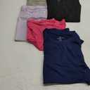 Real Essentials 5 Pack: Women's Dry-Fit Tank Top - Racerback Sleeveless T-Shirt Athletic Workout Gym Shirt, 