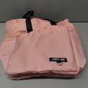 PATIKIL Insulated Lunch Bag Reusable Large Lunch Bag for Women & Men Thermal Lunch Box Leakproof Cooler Tote Bag with Side Pockets for Adults Picnic Office Work, Pink (10.6"x6"x11")