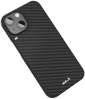 Mous for iPhone 15 Plus Case MagSafe Compatible - Super Thin Magnetic Phone Cover - Carbon Fiber