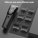 Dog Clippers for Grooming Heavy Thick Hair & Coats, 7500rpm Low Noise Cordless Pet Shaver, Dog Grooming Kit with Paw Trimmer Nail Grinder for Small Large Dogs (Black&white)