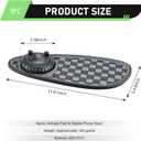 1 PC Car Anti-slip Mat, Multifunctional Dashboard Phone Holder, Dashboard Organizer Pad with Hidden Parking Number, Universal Dashboard Accessories, for Most Cars (Black #1)