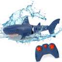 Terra by Battat  Remote Control Shark Toy for Bath & Pool Play  Electronic Great White Shark with Realistic Movement  Water Fun for Kids 6+ Years
