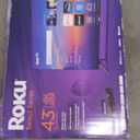 Roku Smart TV  43-Inch Select Series, 4K HDR TV  RokuTV with Enhanced Voice Remote  Flat Screen LED Television with Wi-Fi for Streaming Live Local News, Sports, Family Entertainment
