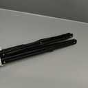 Ultrawall 24 inch Black Sturdy Folding Shelf Brackets, Heavy Duty Adjustable Steel Wall Mounted Collapsible Shelf Bracket, Max Load 550lb