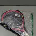 17-25 inch Kids Tennis Racket for Aged 2~12 Starter, Multi-Color & Size Toddlers Tennis Racket for Boys & Girls Beginner, Come with Shoulder Cover Bag for Carry (Pink)