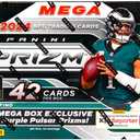 2024 Panini Prizm Football Hobby Mega Trading Card Box (5 Mega Box Exclusive Purple Pulsar Prizms)