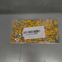 smseace 100Pcs 1/4(M6) 12-10AWG Ring terminals Insulated Ring Connects Electrical Wire Crimp Ring Connectors Terminal