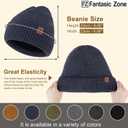 FZ FANTASTIC ZONE Winter Beanie Hats for Men Warm Knit Snow Ski Hat Skull Cap with Thick Fleece Lined Mens Gifts