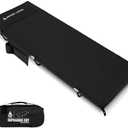 ONETIGRIS SUPRAGRIS Camping Cot, Support Up to 400lbs, Lightweight Comfortable Folding Bed for Camping, Hiking, Backpacking, Travel, Car Trips, Office Nap (Black)