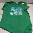 My First 5K Distressed Funny Race Finisher Training Saying T-Shirt (Green, Large)