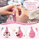 AceThrills Daughter Gifts from Mom Dad, Valentines Day Gifts for Daughter - Handmade Crochet Valentine Gnome Gift- Valentine's Day Easter Birthday Gift for My Daughters