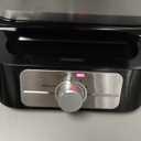 Ninja BW1001 NeverStick PRO Belgian Waffle Maker, Vertical Design, 5 Shade Settings, with Precision-Pour Cup & Chef-curated Recipe Guide, Black & Silver