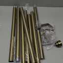 Antique Bronze Curtain Rods for Windows 72 to 144 Inches Adjustable Length Heavy Duty 1" Diameter Window Curtain Rod with Solid Metal Finials for Outdoor Farmhouse Bedroom Kitchen Living Room