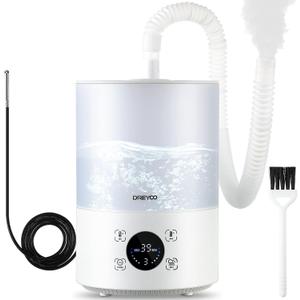 Smart Reptile Fogger Humidifiers with Humidity Control, Reptile Terrarium Humidifier Smart Touch, 3 Grades Adjustable Fogger with Hose for Reptile Amphibians Herps Snakes Plants