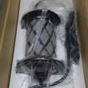 Retro Large Outdoor Wall Lanterns 24" Exterior Light Fixtures Coach Light Waterproof Aluminium with Water Glass Outside Wall Lamps for House Front Door Garage Porch Lighting, Black (24" H Extra Large Coach Light)