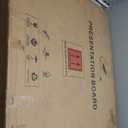 SWANCROWN Locking Bulletin Boards Enclosed Noticeboard White Glass Message Boards Indoor for School Office 38x38 inches (12xA4) (Silver Frame)