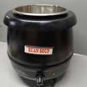 SYBO SB-6000 Commercial Grade Soup Kettle with Hinged Lid and Detachable Stainless Steel Insert Pot for Restaurant and Big Family, 10.5 Quarts, Black